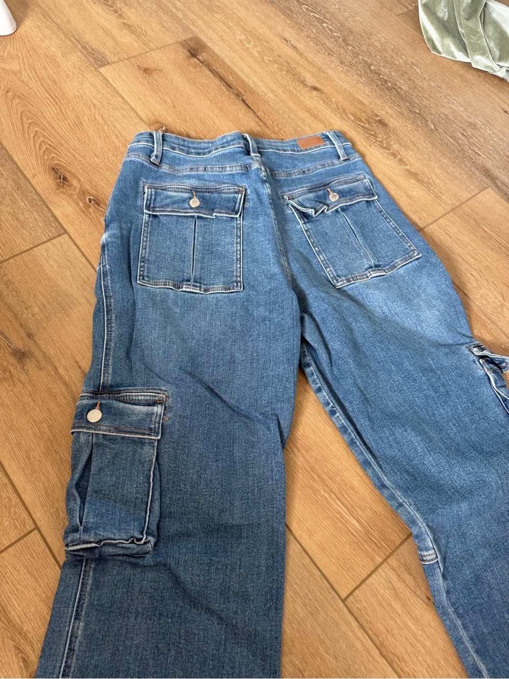 Judy Blue Wide Leg Cargo Jeans High Waisted Size 11 / 30 - Picture 11 of 11